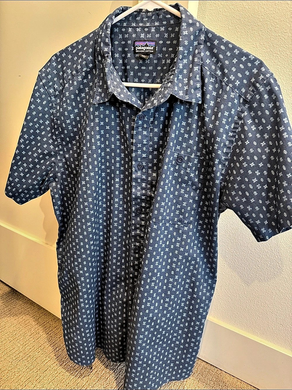 Patagonia Go To Shirt Men's Organic Cotton Geometric Shirt